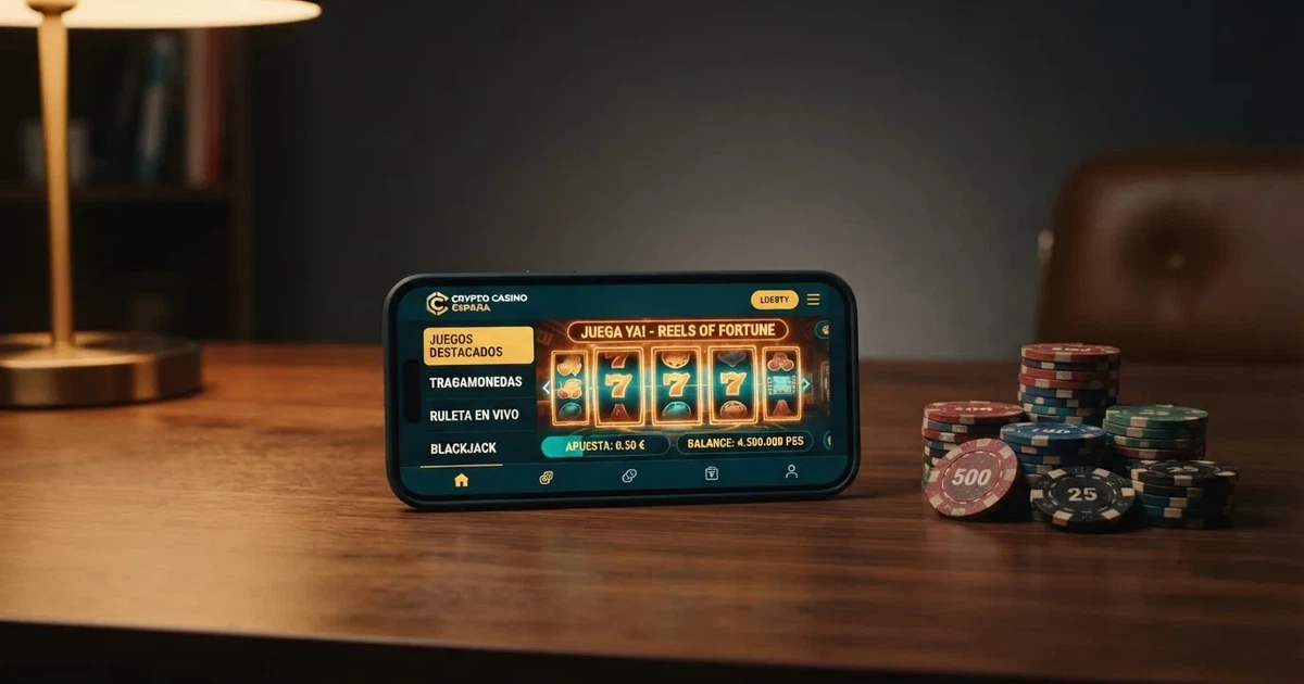 Interfaz de un casino online que muestra un monedero Ethereum con fichas de juego digitales y el logotipo de ETH